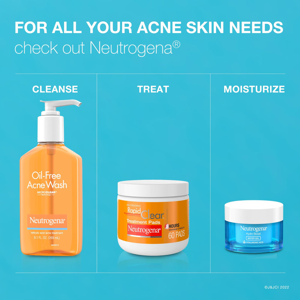 Neutrogena Rapid Clear with MicroClear technology shown on product label