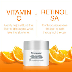 Cream texture detail from Neutrogena Rapid Tone Repair, highlighting hydrating, non-greasy finish.