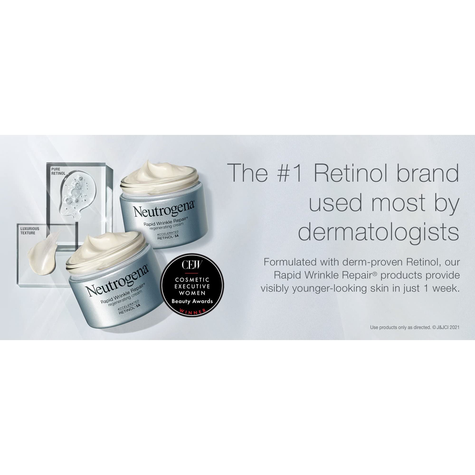 Neutrogena Rapid Wrinkle Repair cream texture for hydration