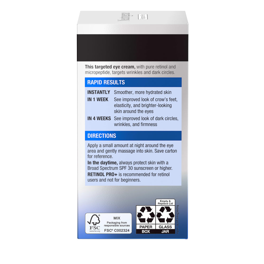 Night-use scene with Neutrogena eye cream, calm skincare routine