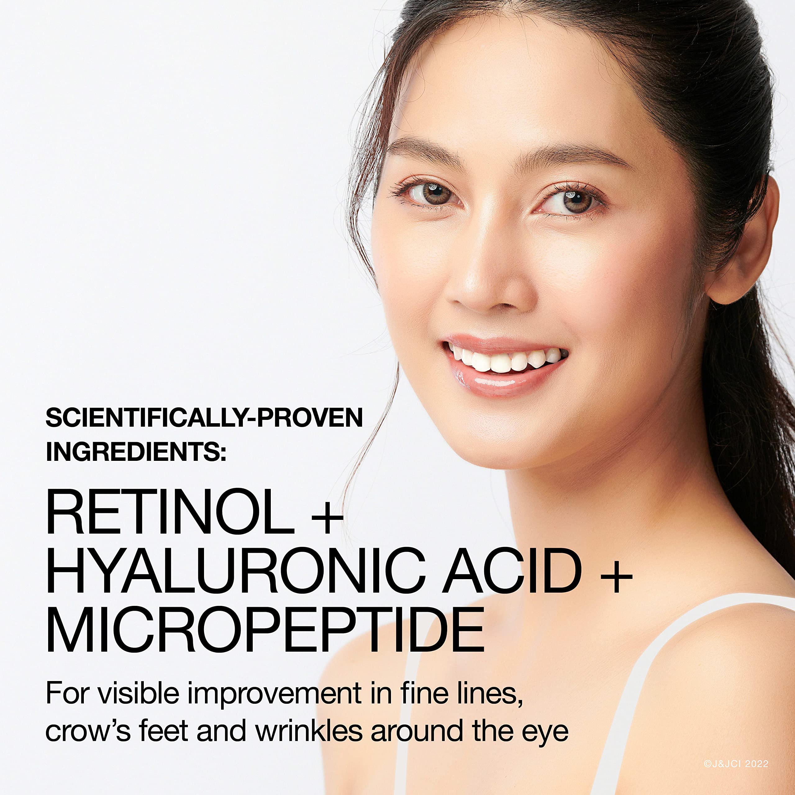 Neutrogena Rapid Wrinkle Repair jar closeup shows smooth texture for even application.