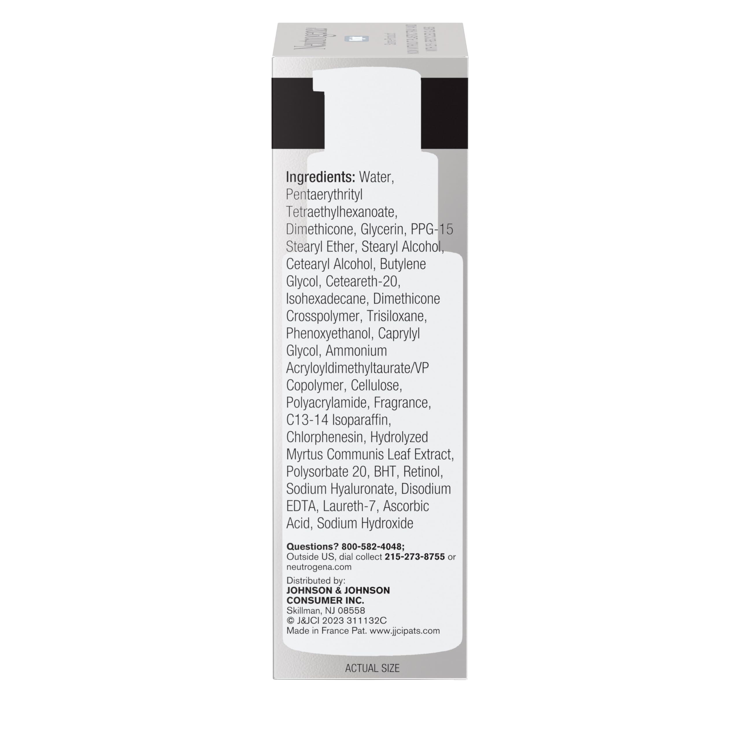 Neutrogena Rapid Wrinkle Repair night cream applied to face and neck for hydration.
