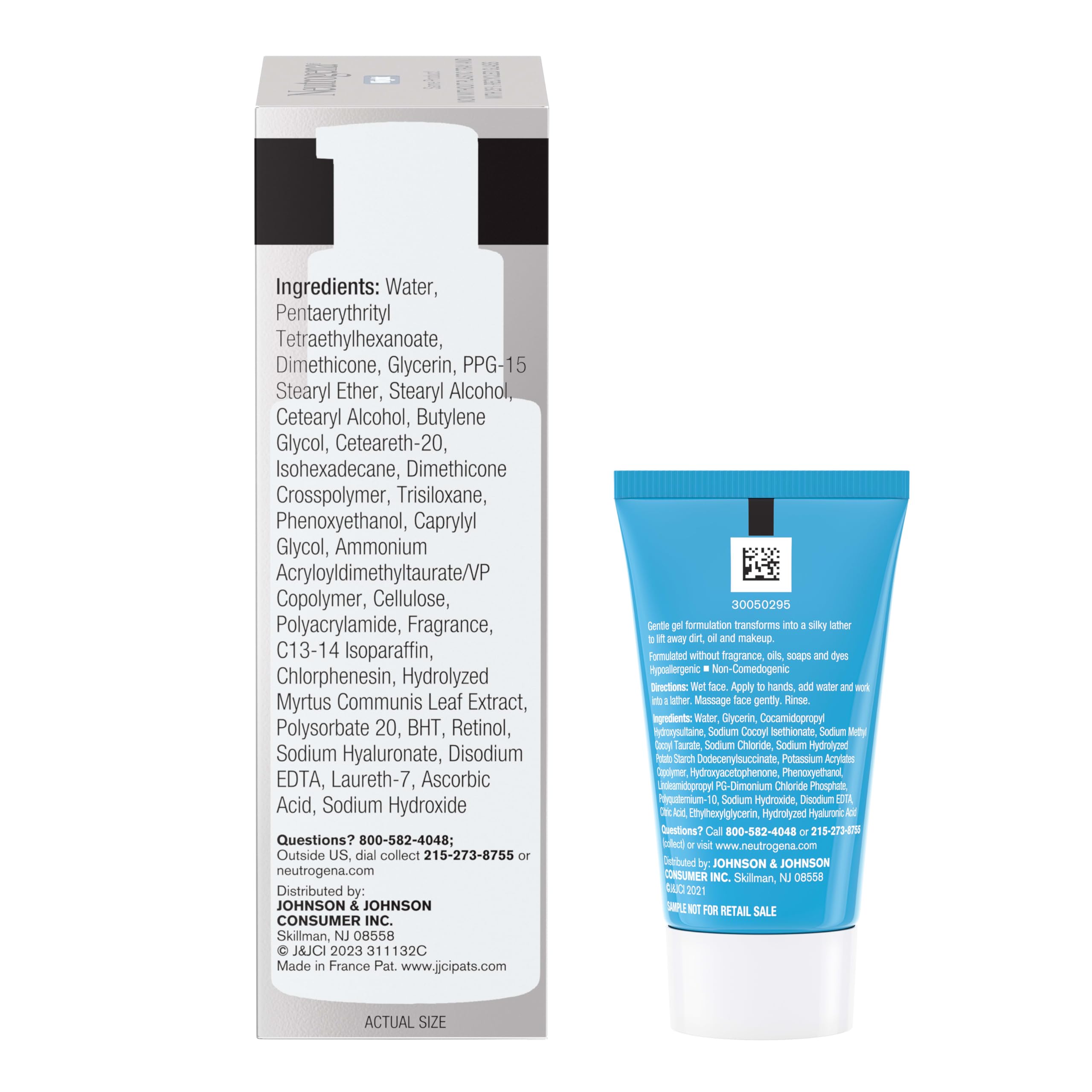 Neutrogena Rapid Wrinkle Repair cream applied on skin for nighttime care.