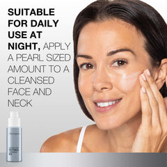 Neutrogena Rapid Wrinkle Repair night cream pump dispensing smoothly.