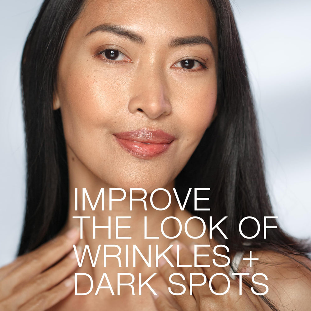 Dropper ready for easy nightly dosing with Neutrogena Pro+ serum.