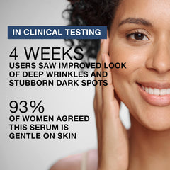 Texture close-up shows silky, fast-absorbing Neutrogena Pro+ formula.