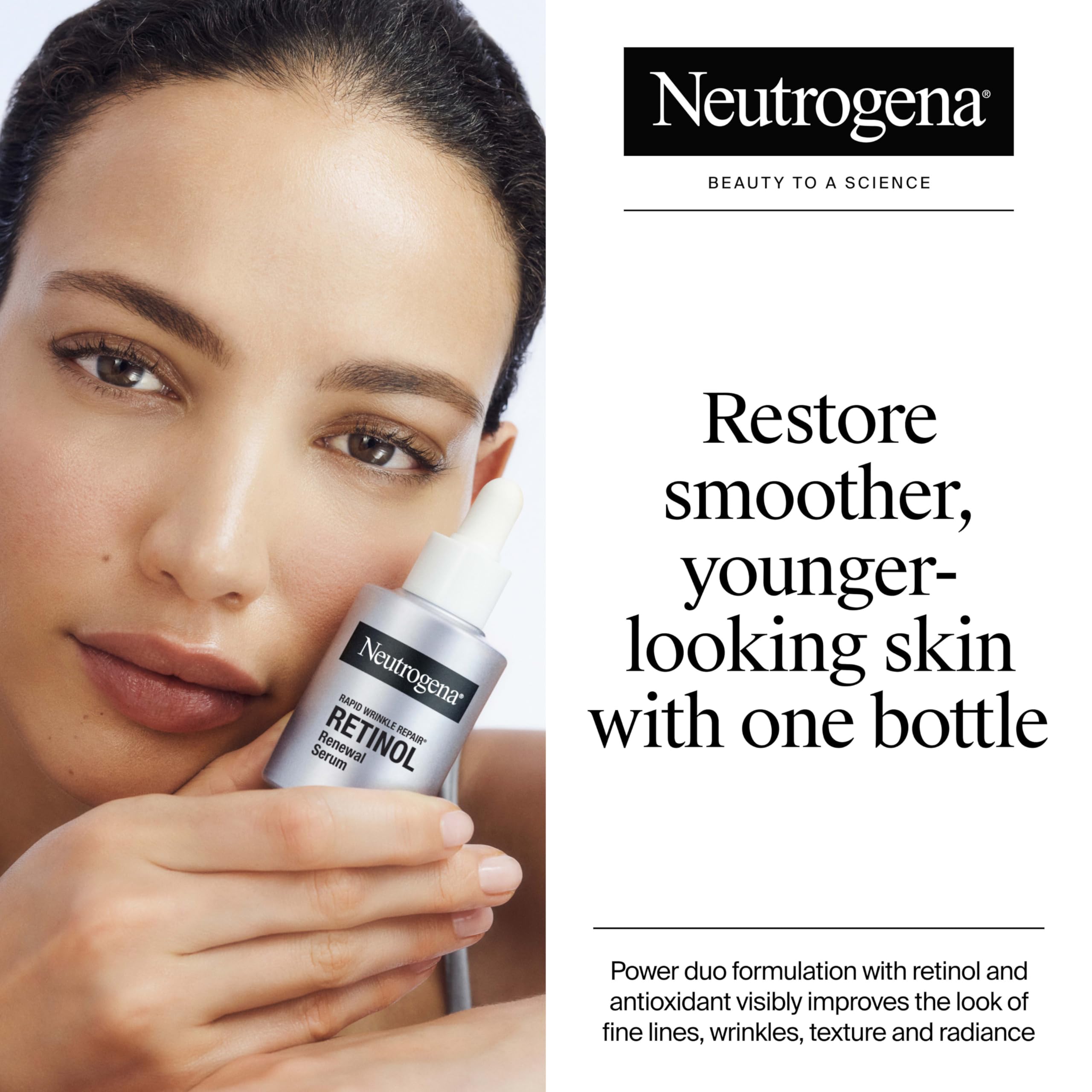 Neutrogena Rapid Wrinkle Repair Serum: dispensador para aplicación precisa.