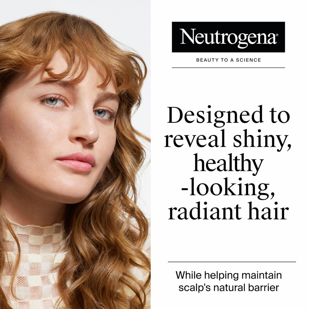 Neutrogena exfoliante primer plano, eliminación de residuos del cabello