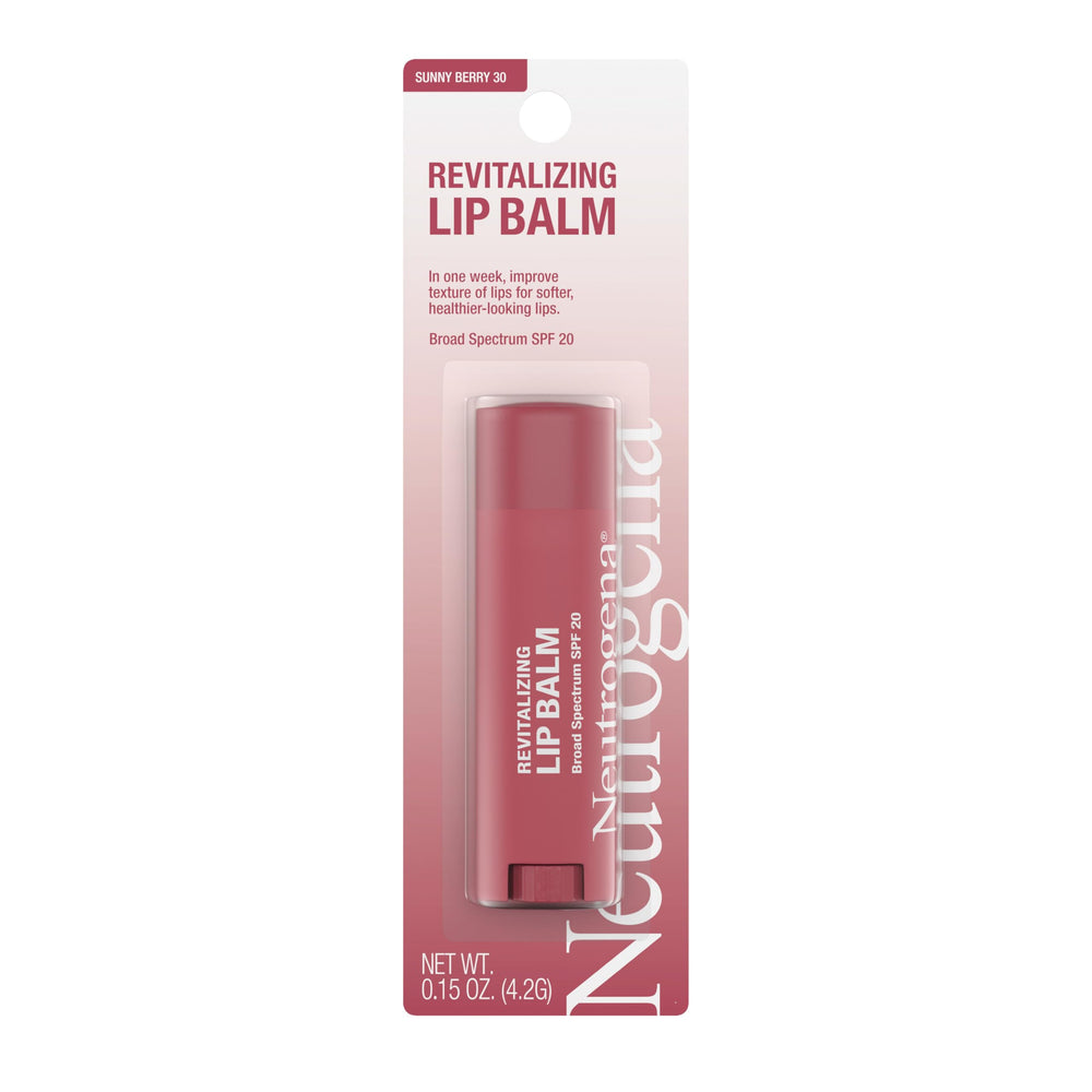 Neutrogena Revitalizing Tinted Lip Balm delivers smooth, hydrated lips with Rosy tint.