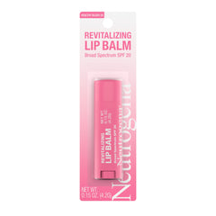 Neutrogena Revitalizing Tinted Lip Balm SPF 20 swatch in Healthy Blush 20 provides gentle color and hydration.