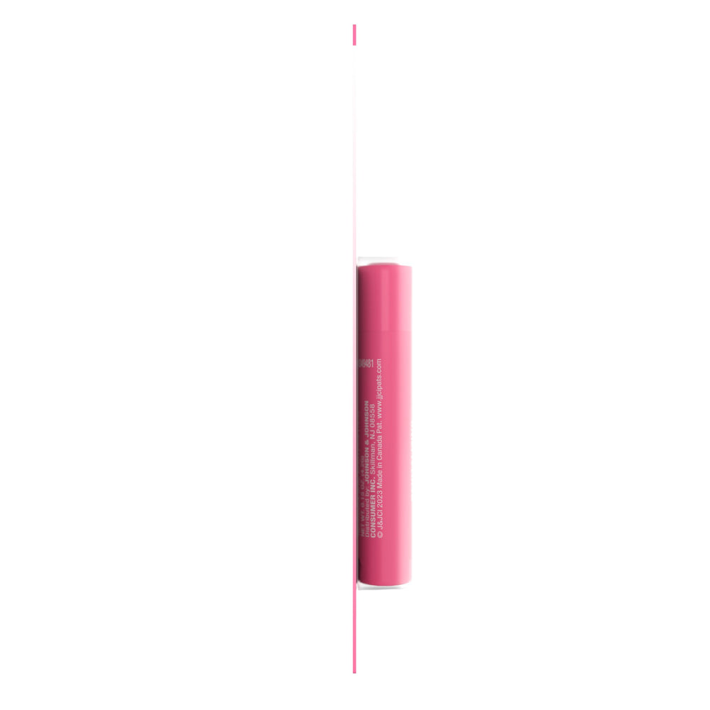 Neutrogena Revitalizing Tinted Lip Balm soft-pink tint demonstrates natural color.