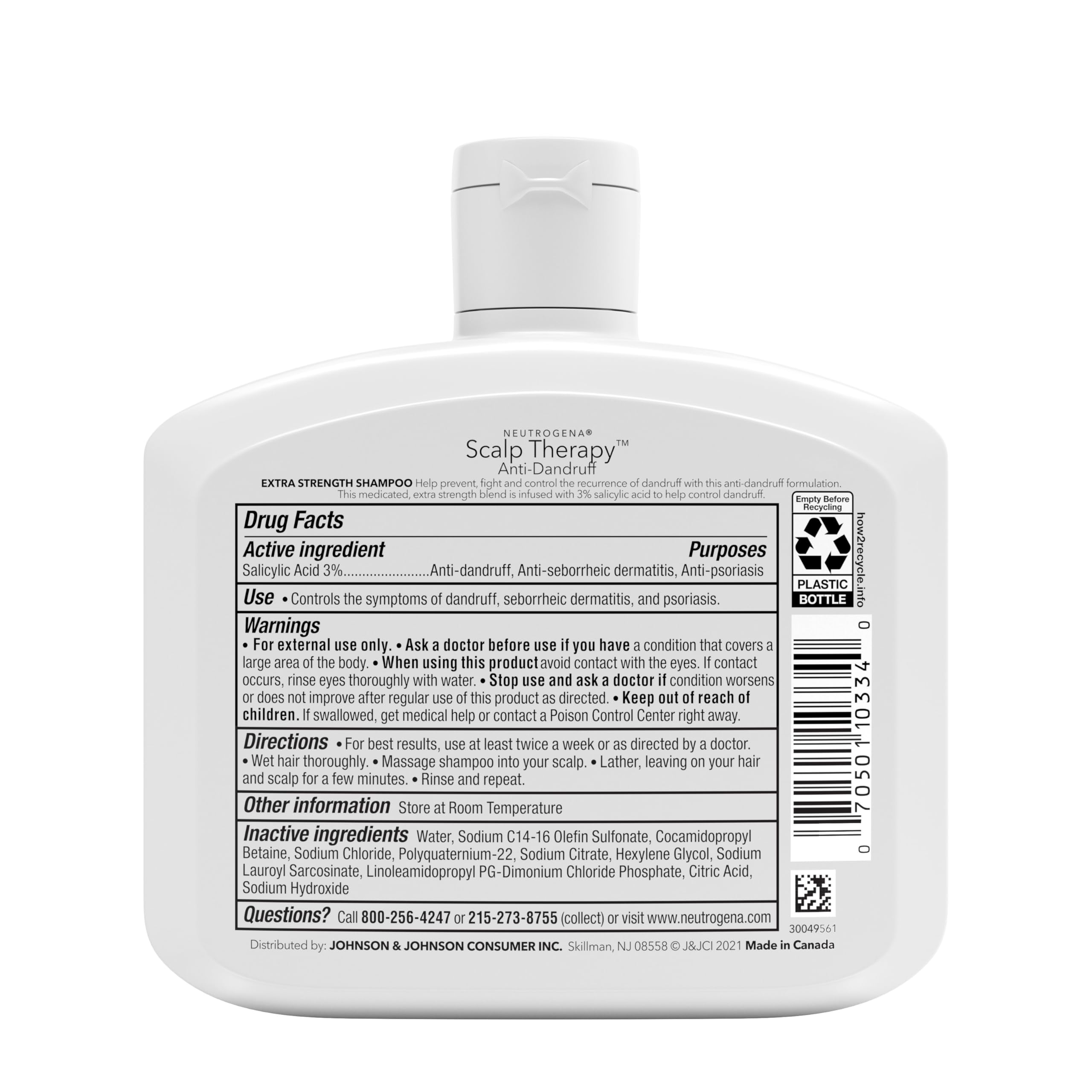 Neutrogena Scalp Therapy: packaging visible para una rutina anti-caspa confiable