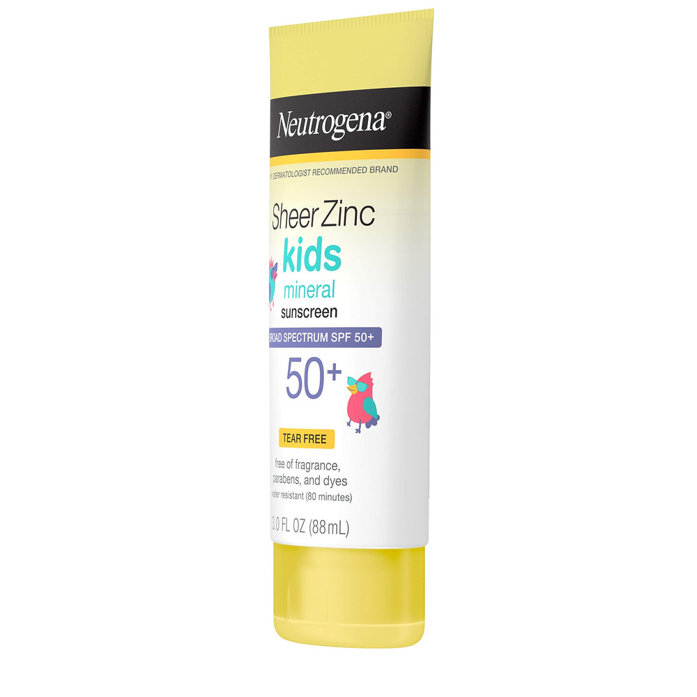 Recomendado por dermatólogos: Neutrogena Sheer Zinc Kids.