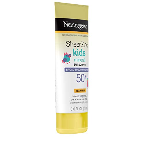 Tamaño de viaje de Neutrogena Sheer Zinc Kids para salidas.