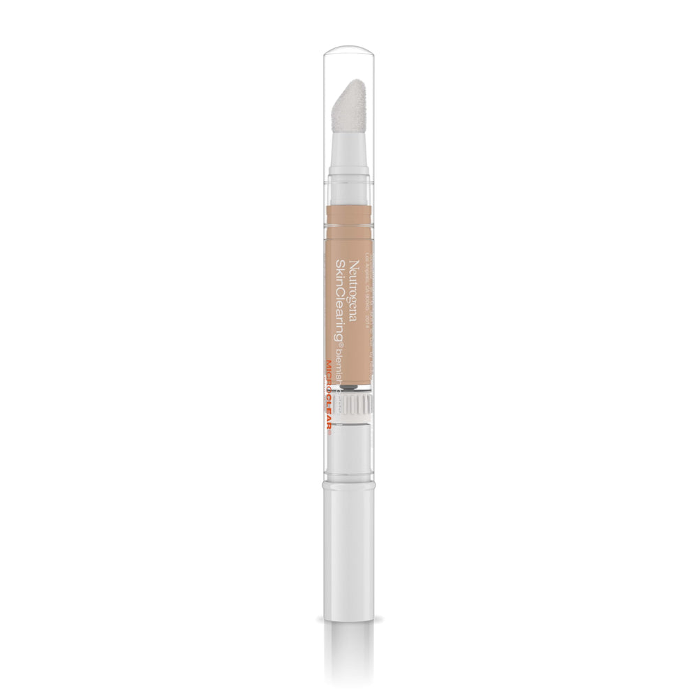 Neutrogena SkinClearing Blemish Concealer swirls blend for natural coverage.