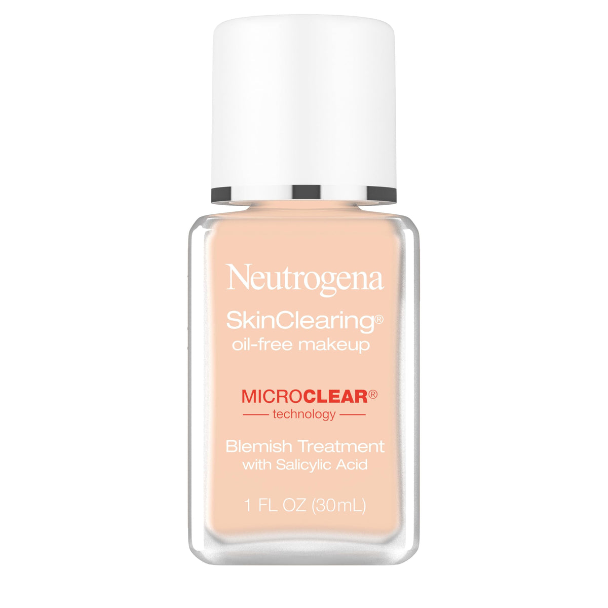 Neutrogena SkinClearing envase sin aceite para piel propensa al acné.