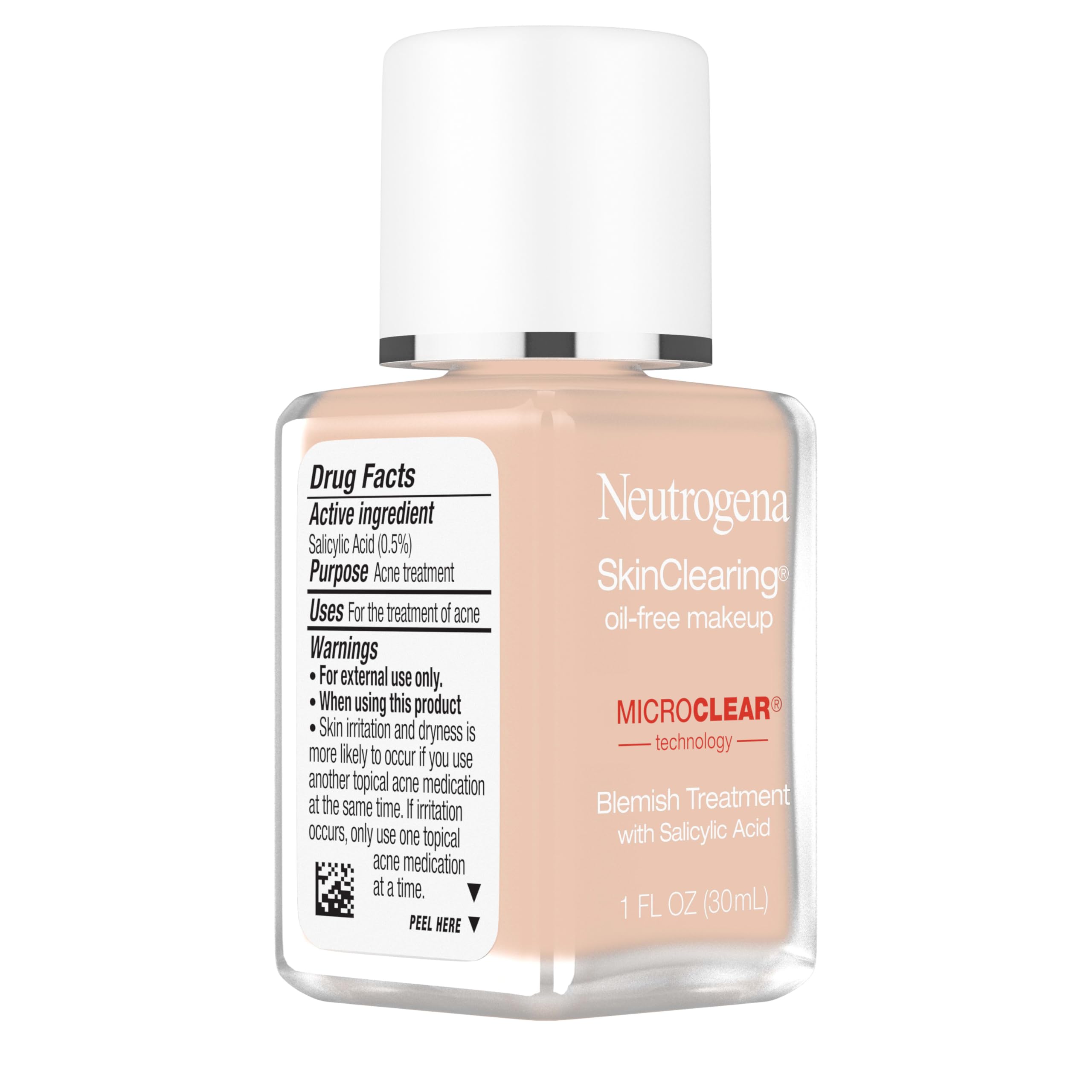 Neutrogena SkinClearing: fórmula libre de aceite y no comedogénica para uso diario.