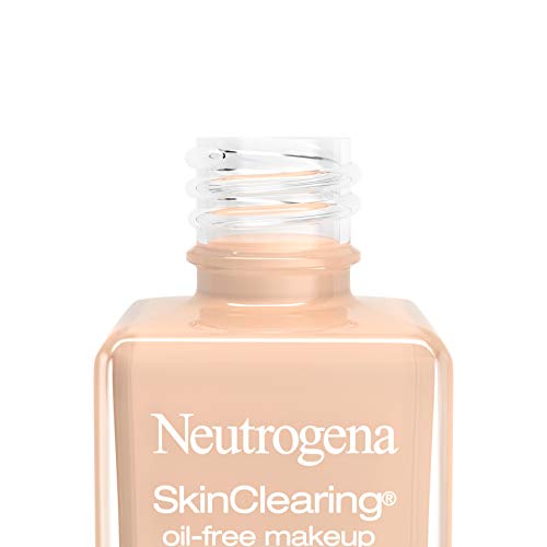 Neutrogena SkinClearing Foundation, para piel propensa al acné, cobertura real.