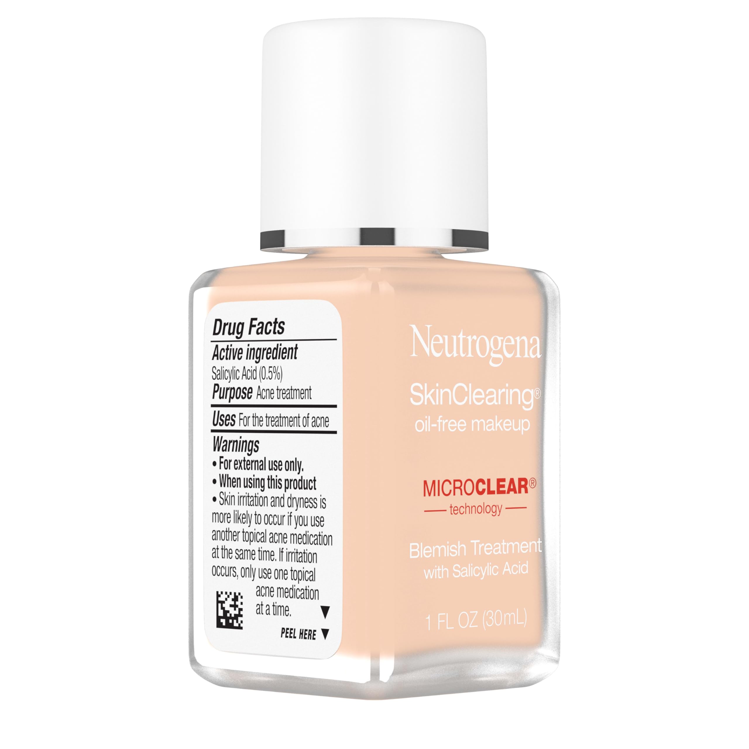 Neutrogena SkinClearing Foundation Nude40, tono perfecto para acabado natural.