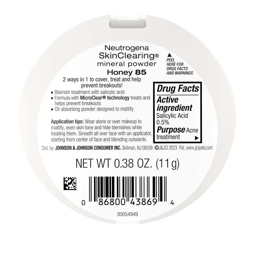 Neutrogena SkinClearing compacto 0.38 oz para piel sensible