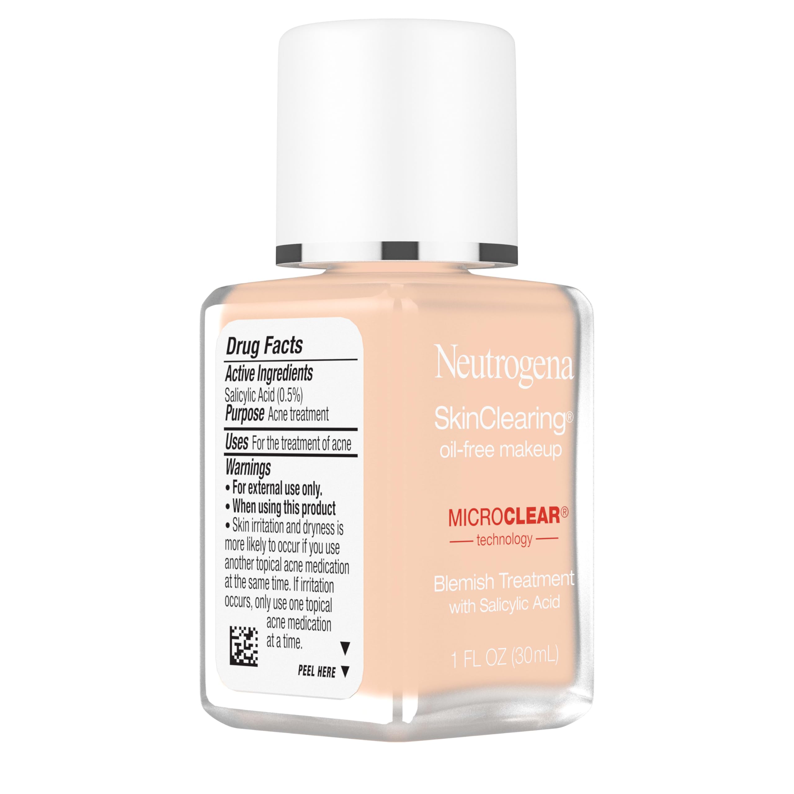 Neutrogena SkinClearing tecnología MicroClear desobstruye poros.