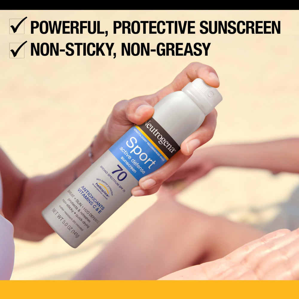 Neutrogena twin-pack packaging shown for easy on-the-go protection.
