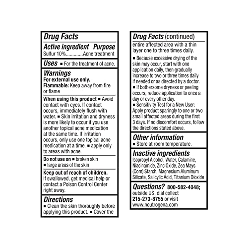Neutrogena Stubborn Acne Spot Drying Lotion – complemento de cuidado diario para zonas con acné