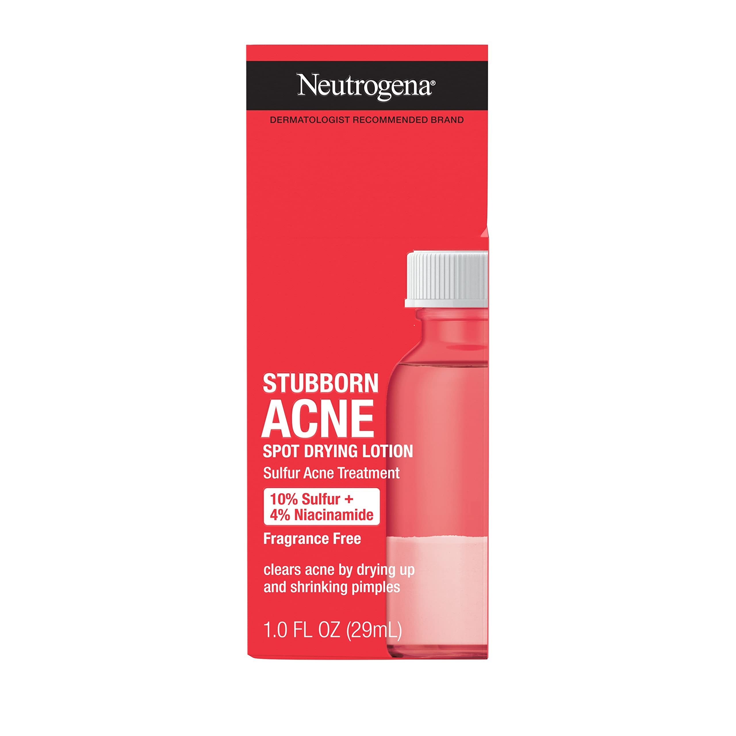Neutrogena Stubborn Acne Spot Drying Lotion – sin fragancia para piel sensible