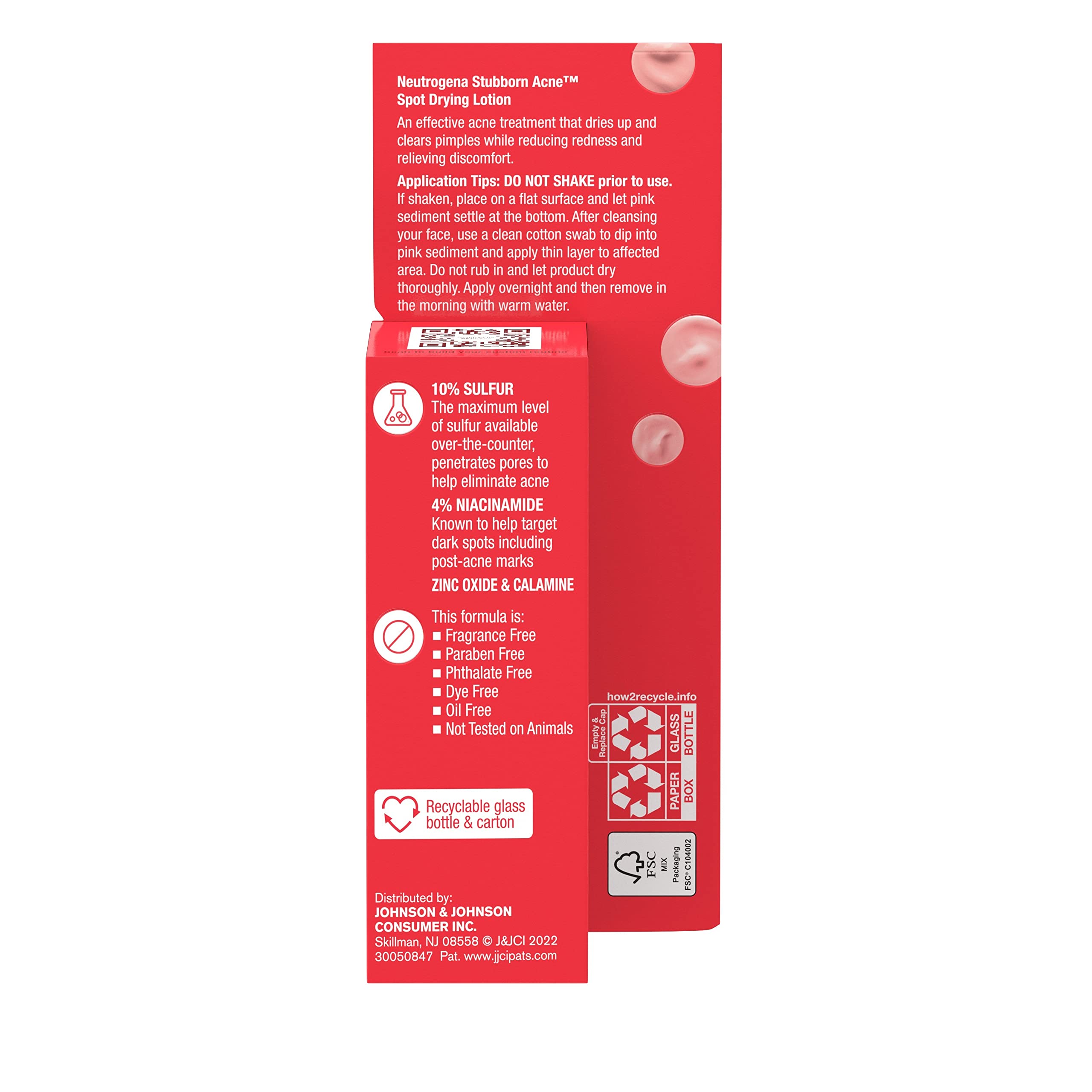 Neutrogena Stubborn Acne Spot Drying Lotion – sin parabenos para una rutina limpia