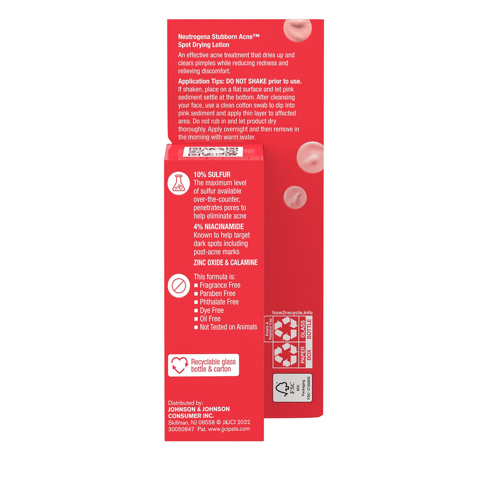 Neutrogena Stubborn Acne Spot Drying Lotion – sin parabenos para una rutina limpia