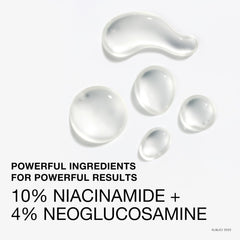 Neutrogena Stubborn Texture Serum, textura suave gracias a Niacinamida 10% y Neoglucosamina.