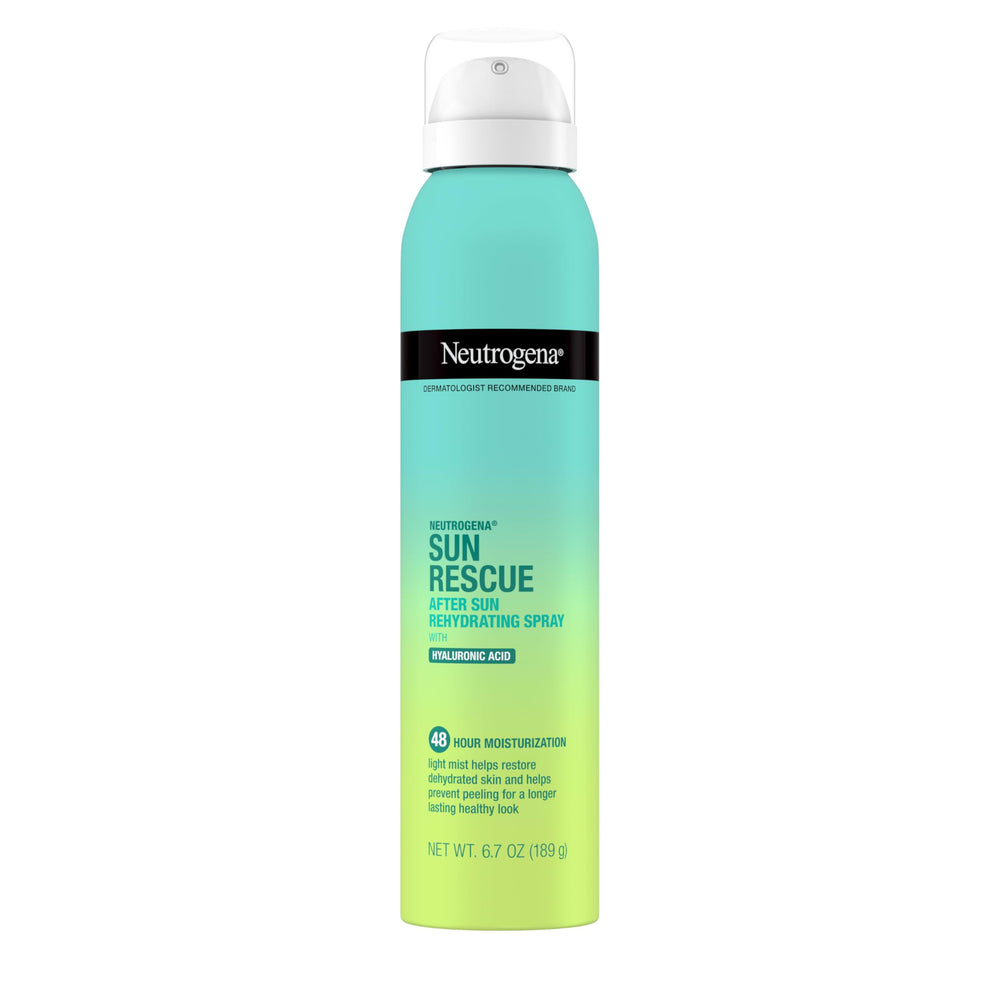 Neutrogena Sun Rescue After Sun Spray, botella visible, hidrata tras exposición solar