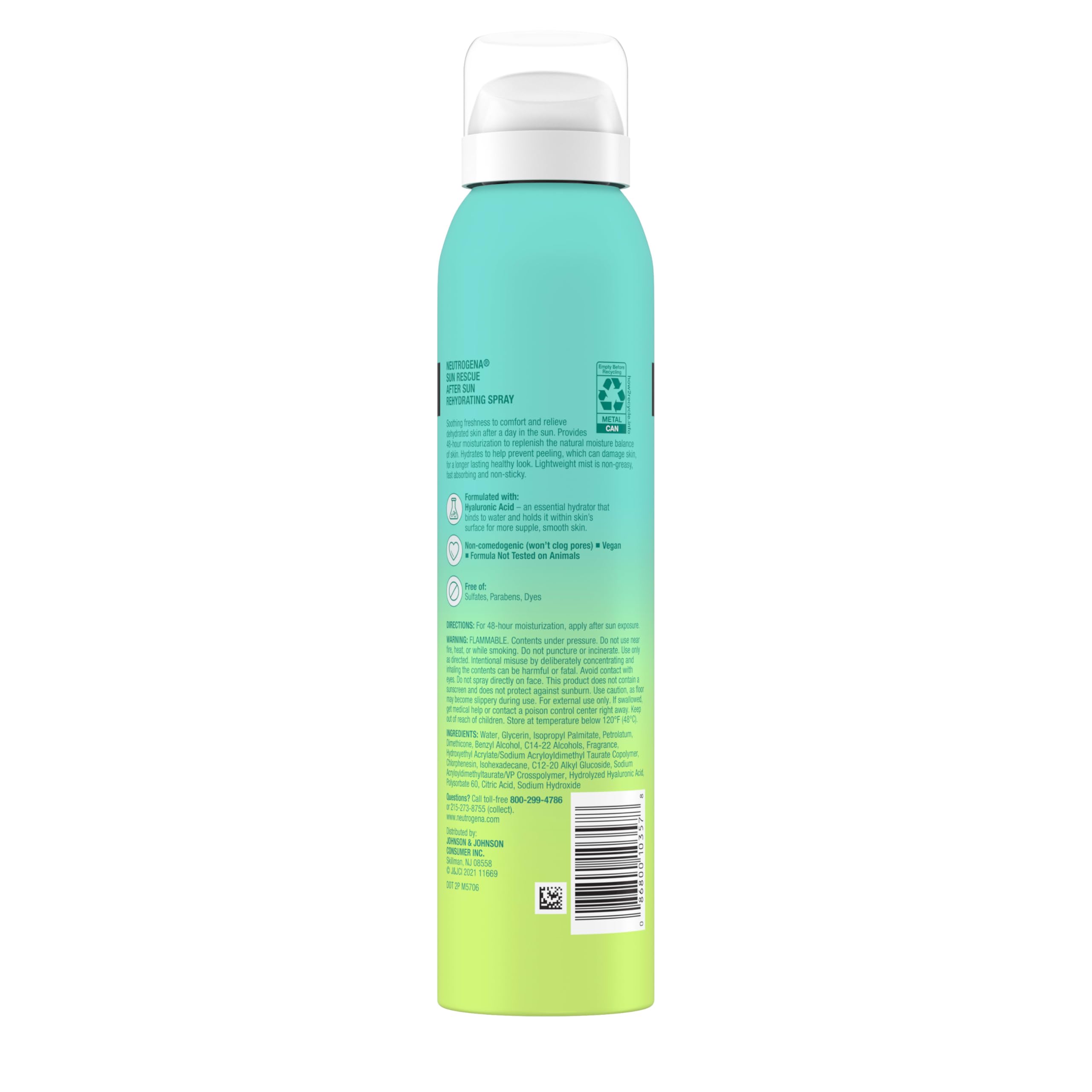 Neutrogena Sun Rescue After Sun Spray envase 6.7 oz listo para usar