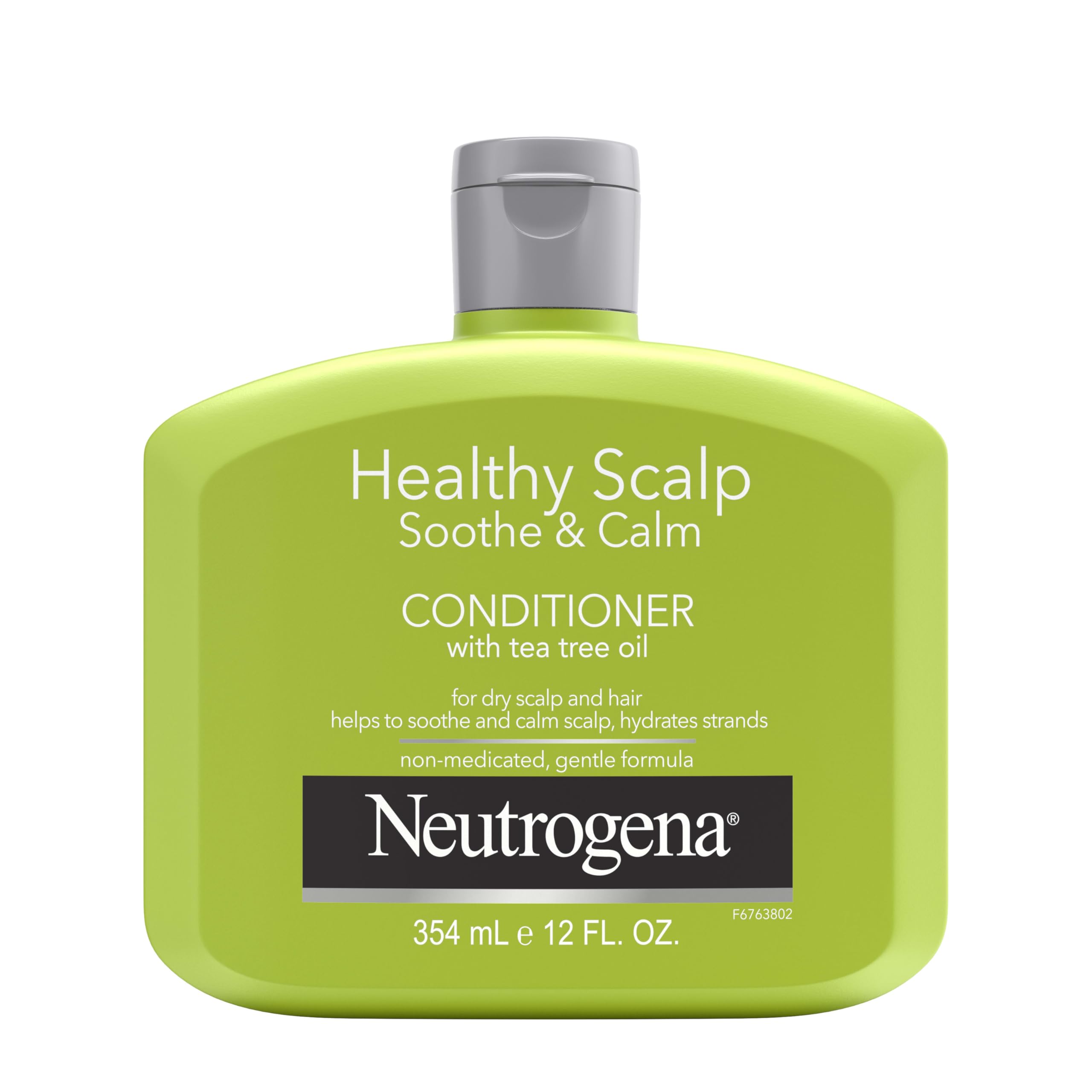 Neutrogena Acondicionador con aceite de árbol de té en botella para cuero cabelludo sensible.