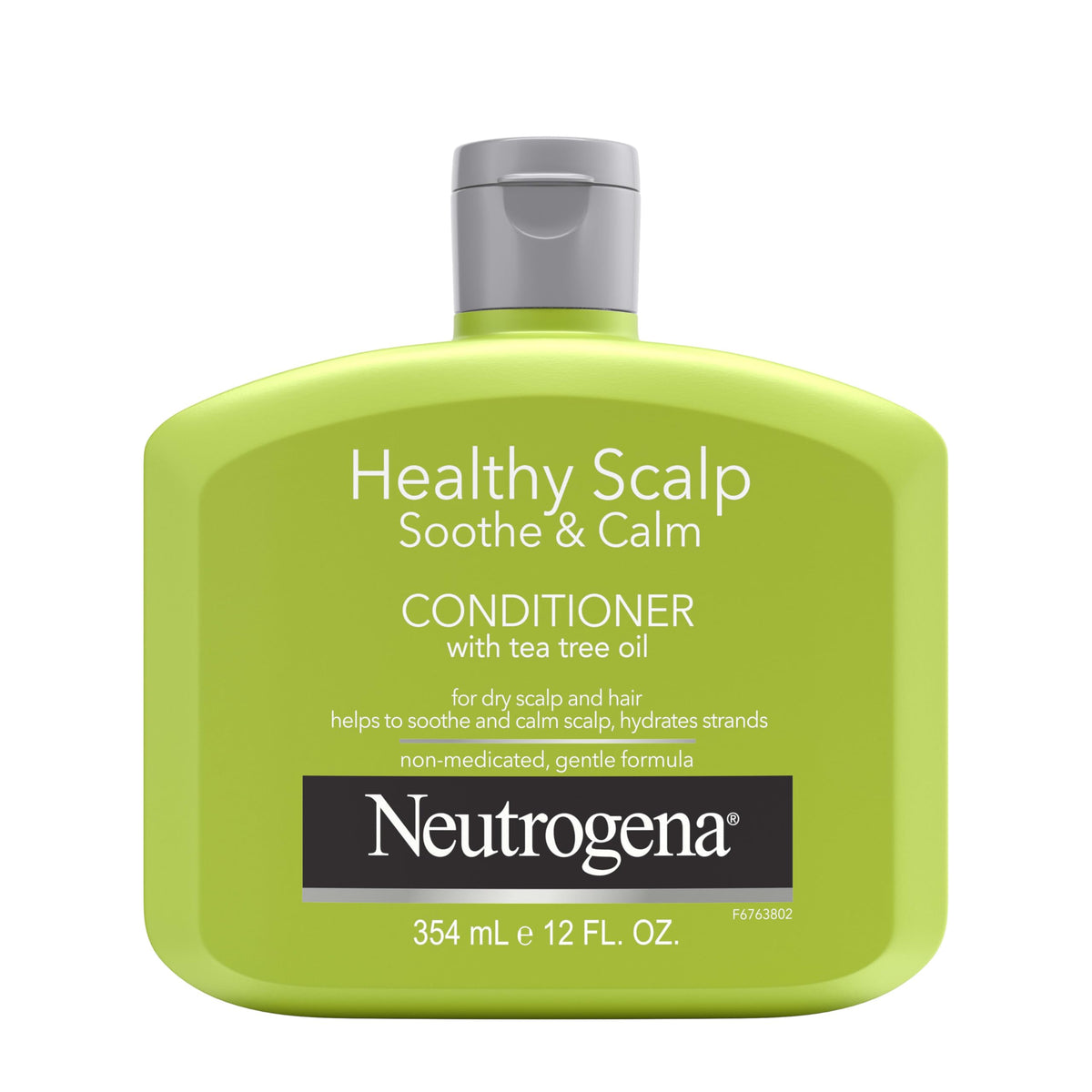 Neutrogena Acondicionador con aceite de árbol de té en botella para cuero cabelludo sensible.