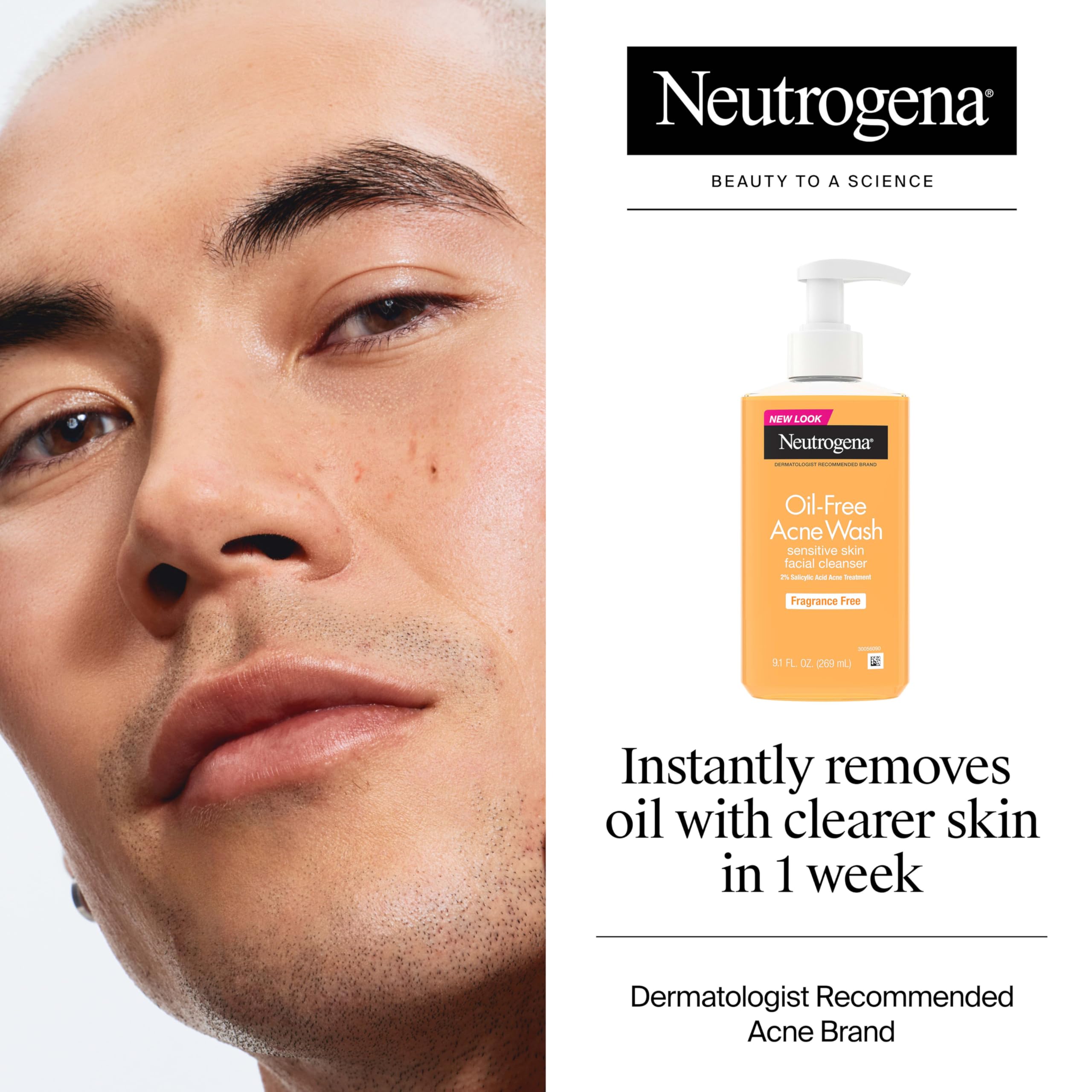 Neutrogena Tecnología Micro Clear, entrega activa en brote para cuidado puntual.