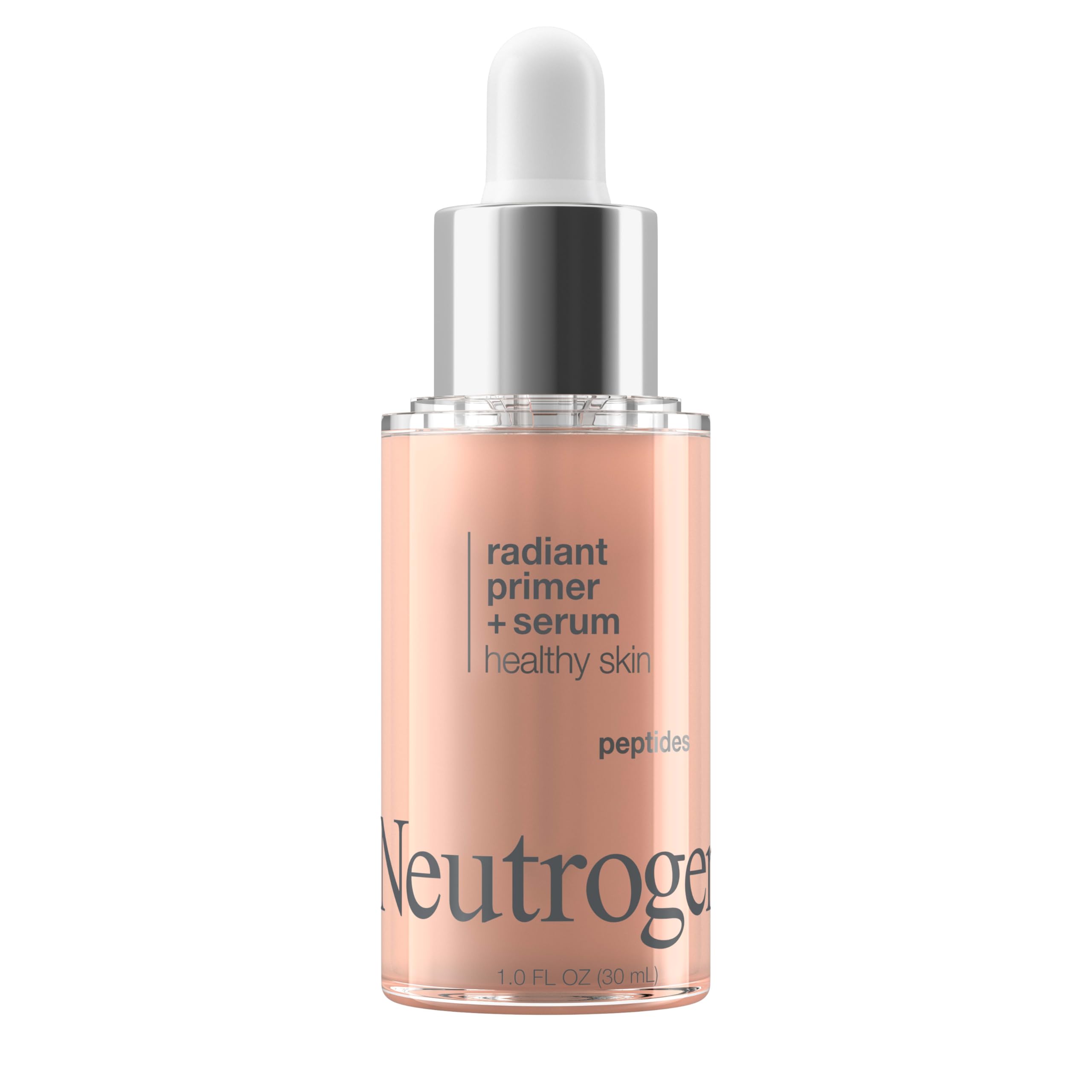 Neutrogena Healthy Skin Radiant Booster Primer & Serum, superficie suave y tono uniforme.