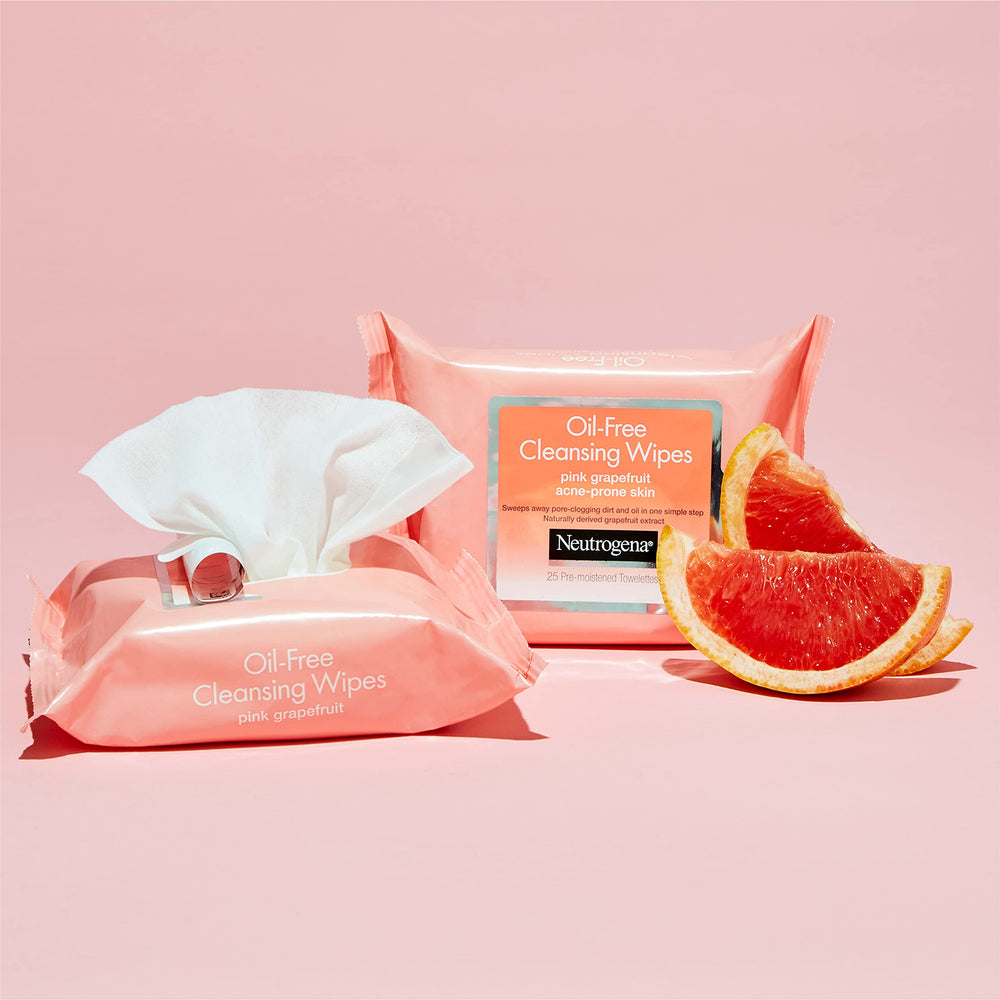 Neutrogena toallitas desmaquillantes con empaque doble para casa o viaje.