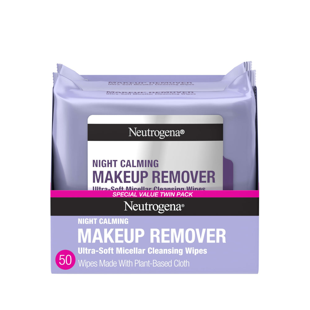 Neutrogena desmaquillantes nocturnas con empaque doble para uso diario y práctico