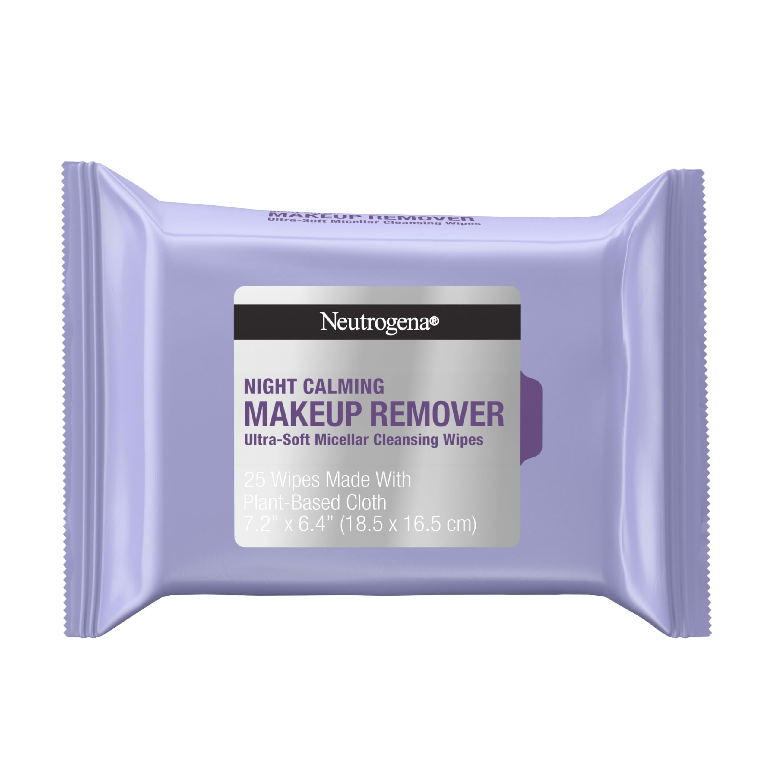 Neutrogena toallitas desmaquillantes nocturnas calma, limpieza suave para terminar el día