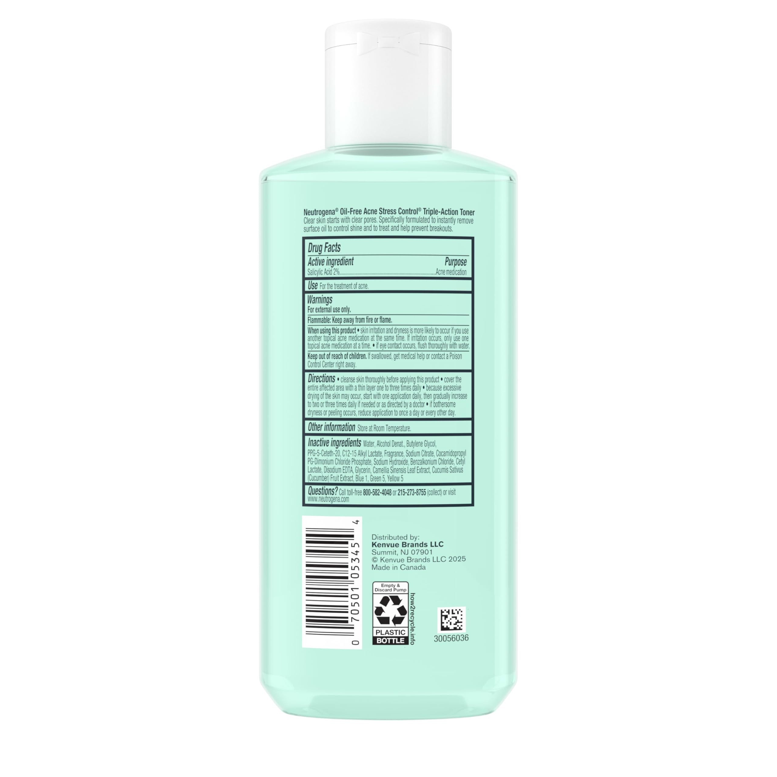 Neutrogena tónico para piel grasa, ideal para uso diario.