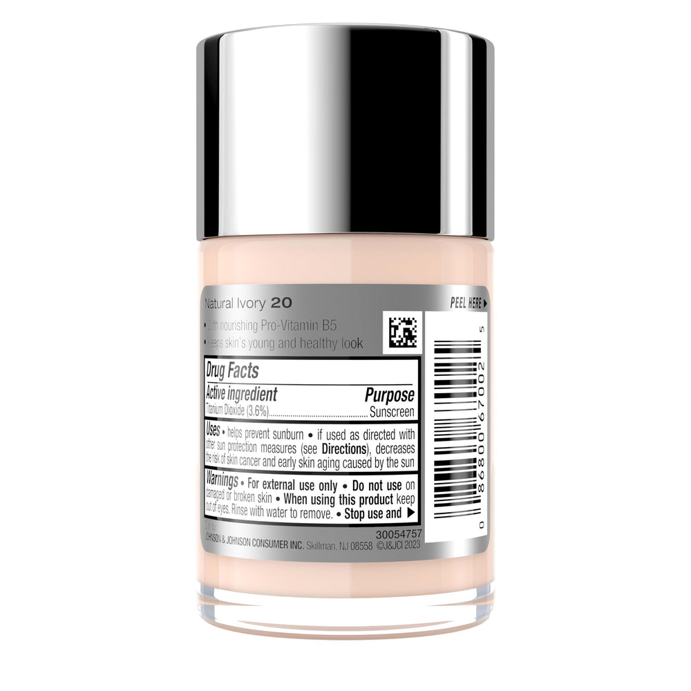Tono marfil natural 20 de Neutrogena para piel clara.