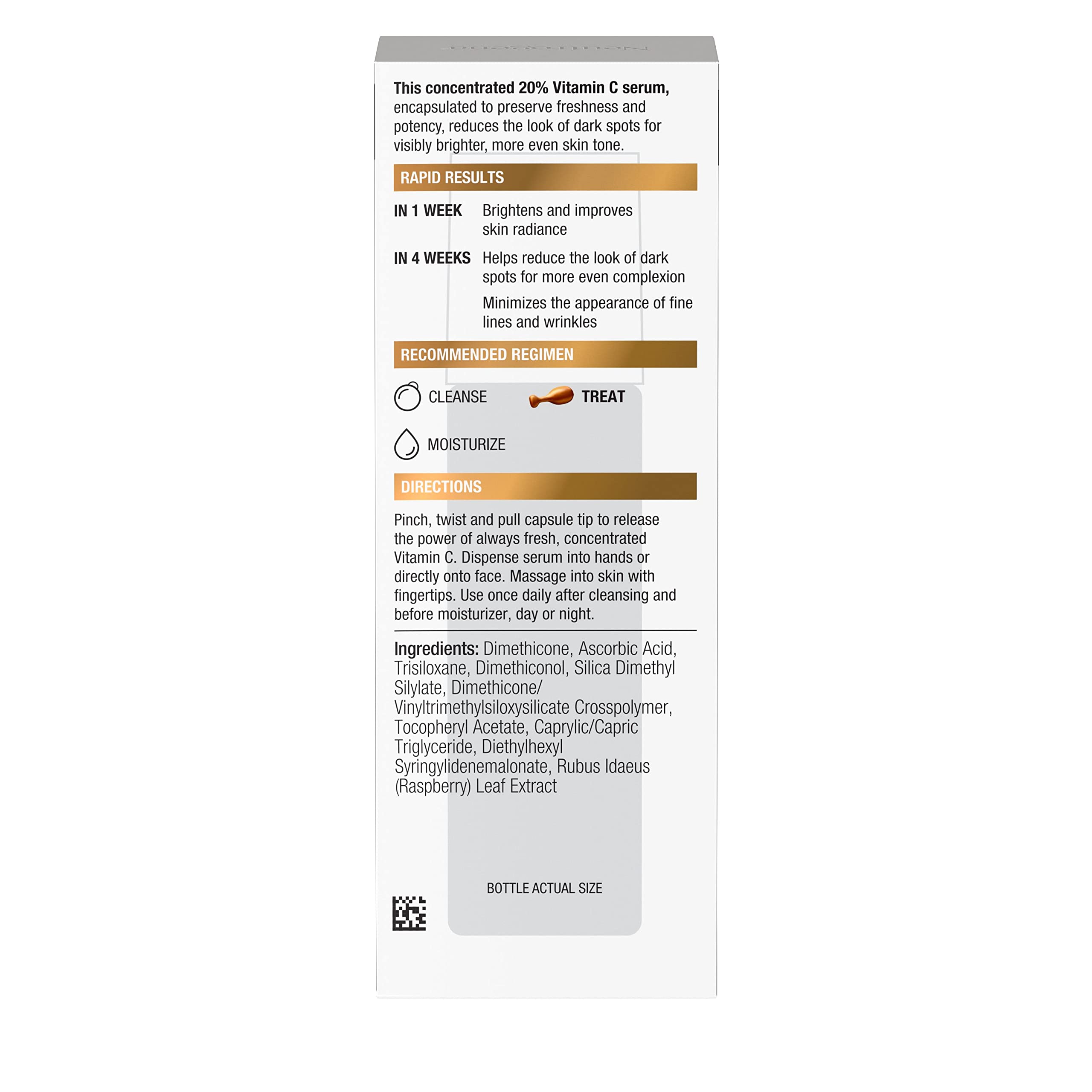 Neutrogena reparacion de tono con vitamina C tono uniforme cada dia.