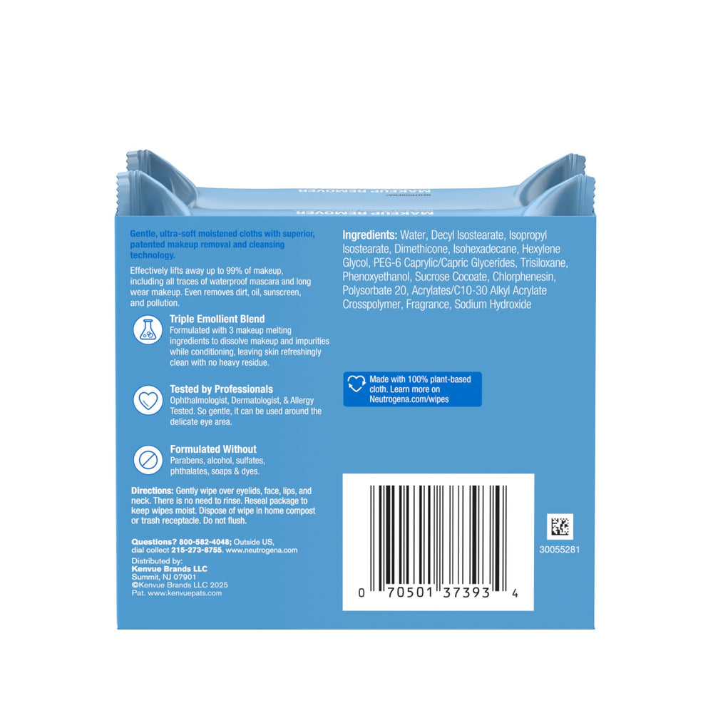 Travel-friendly Neutrogena wipes, perfect for gym bag routines.