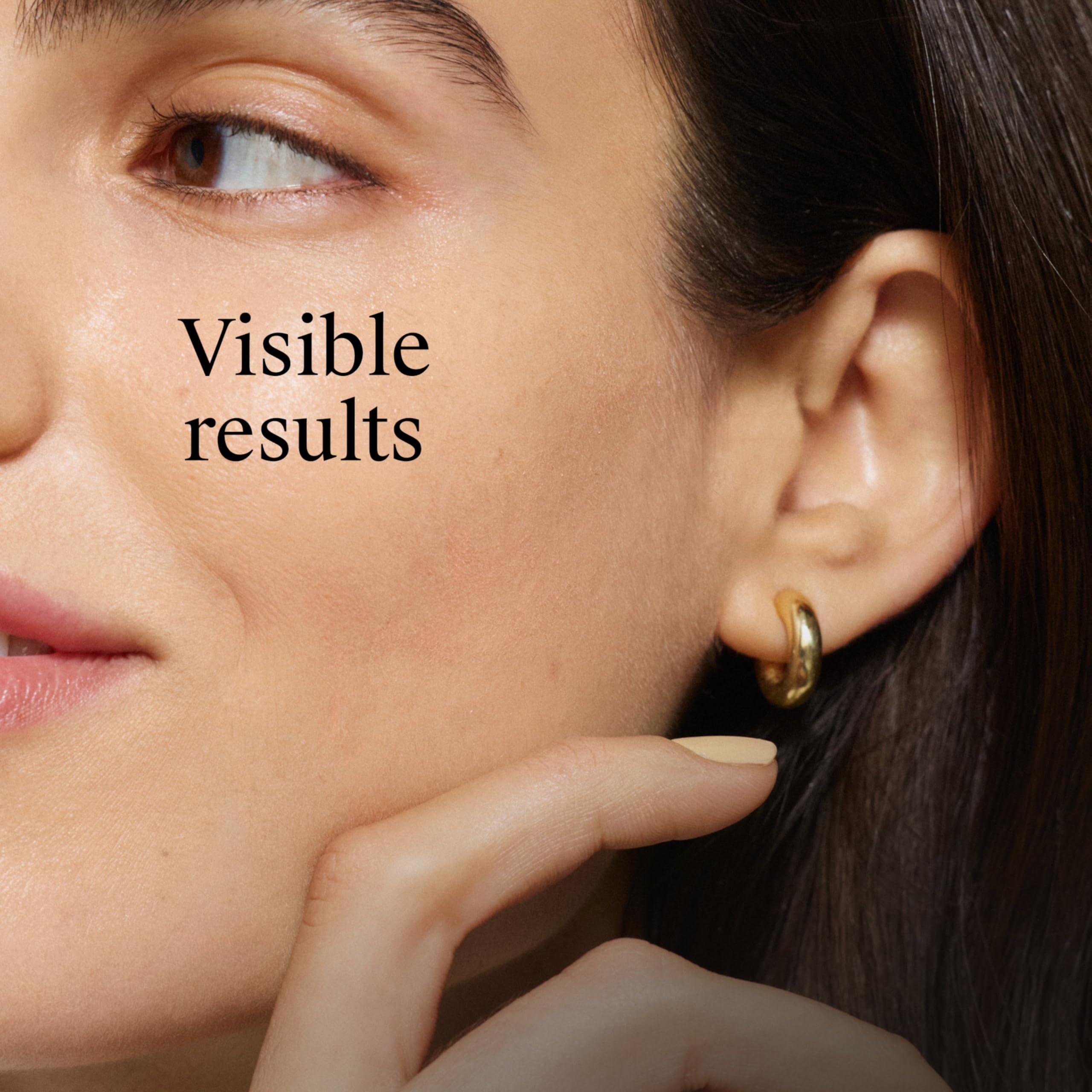 Creamy night moisturizer on skin for soft, hydrated look.