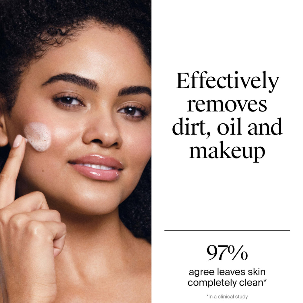 Neutrogena Ultra Gentle Foaming Cleanser close-up of ingredients highlights CICA.