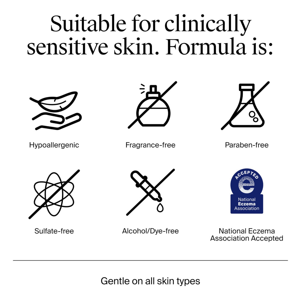 Neutrogena Ultra Gentle Foaming Cleanser application on skin suggests non-irritating use.