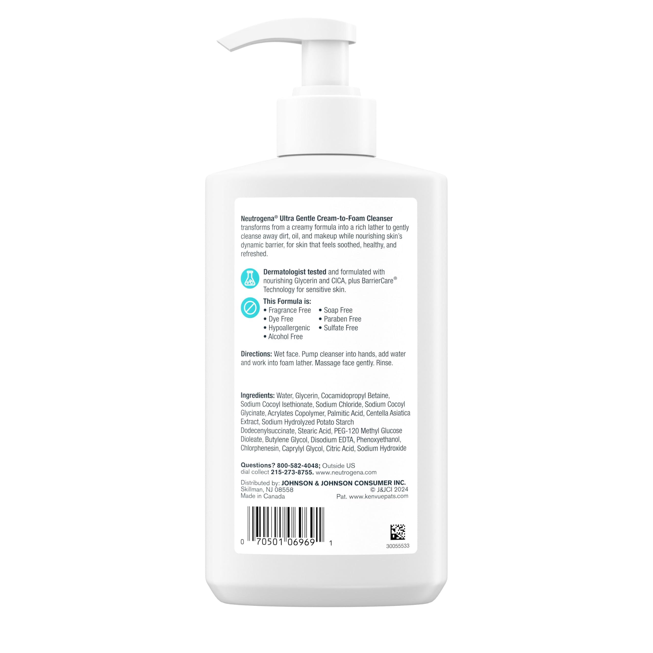Neutrogena Ultra Gentle: ideal para rutinas diarias de cuidado facial.