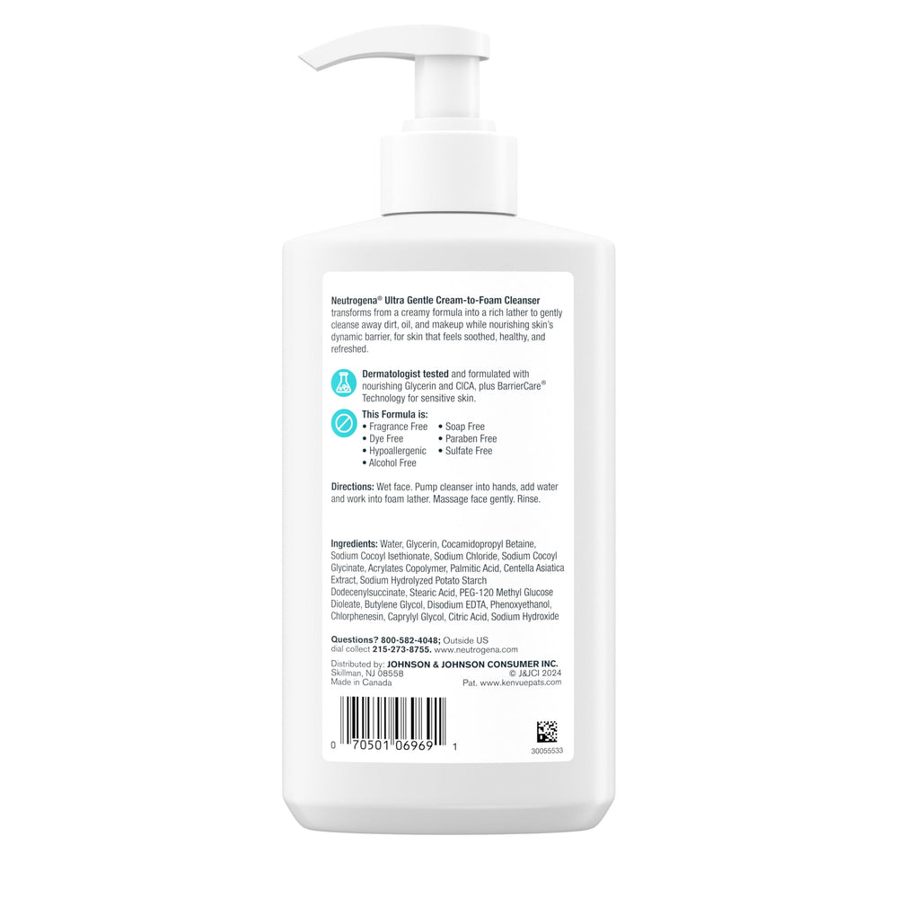 Neutrogena Ultra Gentle: ideal para rutinas diarias de cuidado facial.
