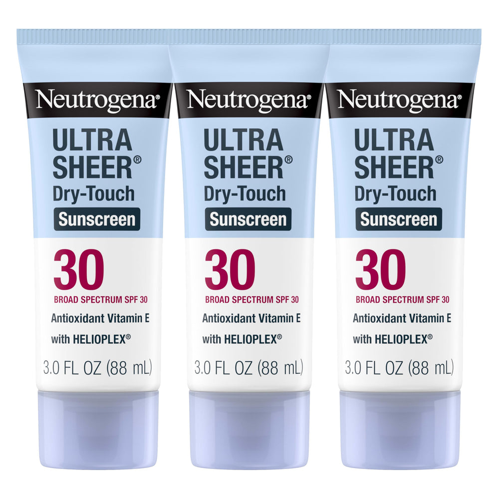 Neutrogena Ultra Sheer Dry-Touch tubo 3oz cara, protección ligera y mate.